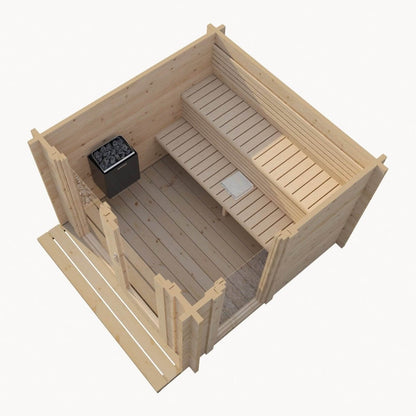 SaunaLife Model G4 Outdoor Home Sauna Kit